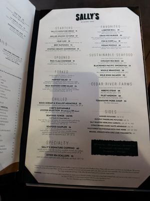 Menu photo 1 Sally's San Diego, CA Menu photo 1 Sally's San Diego, CA
