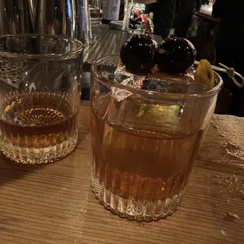 Cindy's Rooftop - Old fashioned with cherries;) - New American Near Me - Chicago, Illinois