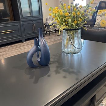 Just For You Decor & More - Blue & Yellow tabletop - Interior Design Near Me