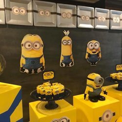 Ida's Sweet Creations - Custom boxes that she painted yellow and have the eyes of the minions