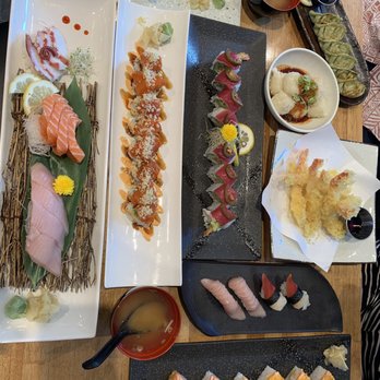 Tom Sushi - We might have been a little "extra" with our ordering... all delicious though! - Sushi Bars Near Me - Vancouver, British Columbia Tom Sushi - We might have been a little "extra" with our ordering... all delicious though! - Sushi Bars Near Me - Vancouver, British Columbia