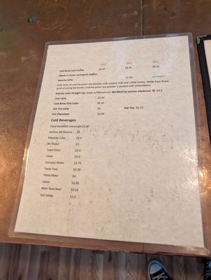 Menu photo 1 Taco Joint Austin, TX