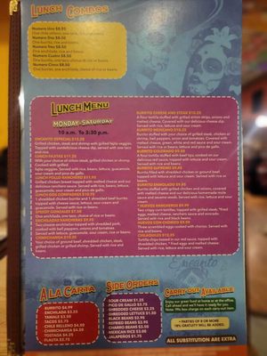 Menu photo 8 Encanto Urbana, IL