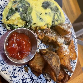 Tupelo Honey Southern Kitchen & Bar - Spinach omelet - Breakfast & Brunch Near Me - Chattanooga, Tennessee