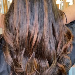 My first time doing balayage and Alex made my hair look so good and Sunkist with these caramel locks! My first time doing balayage and Alex made my hair look so good and Sunkist with these caramel locks!