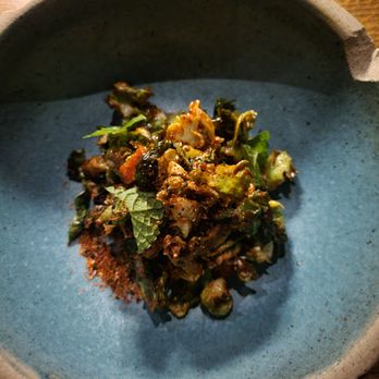 Verse - Brussel sprouts with a kimchi sauce and pickled raisins - Seafood Near Me - Toluca Lake, California