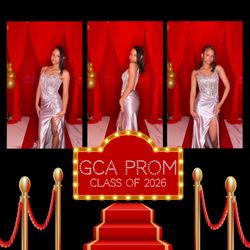 PopPixel Photo Booth - Senior Prom with backdrop