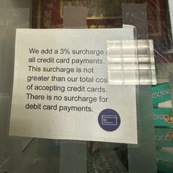 Oriental Therapy Center - 3% surcharge for using credit cards.  Bring lots of cash!!