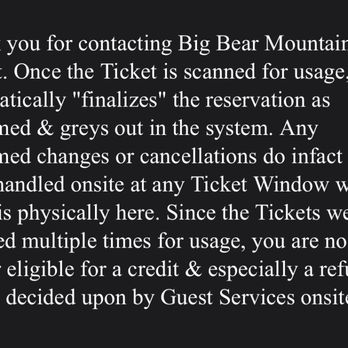 Snow Summit - Can't get refund - Ski Resorts Near Me - Big Bear Lake, California
