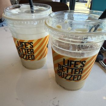 Better Buzz Coffee - Iced coconut buzz and banana bread latte - Coffee & Tea Near Me - Hesperia, California Better Buzz Coffee - Iced coconut buzz and banana bread latte - Coffee & Tea Near Me - Hesperia, California