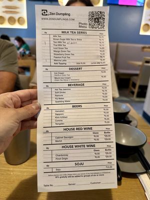 Menu photo 7 Zen Dumpling Orlando, FL