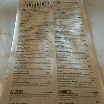 Lincoln Speakeasy Taproom - Menu - American Near Me - Lincoln, California