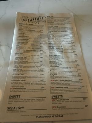 Menu photo 3 Lincoln Speakeasy Taproom Lincoln, CA