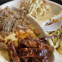 Sammy’s - Kalua pork & Teriyaki chicken.