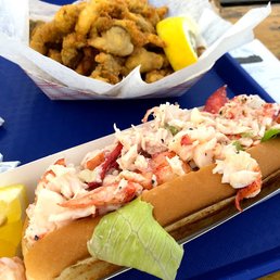 Lobster Roll and some very good fried clams.