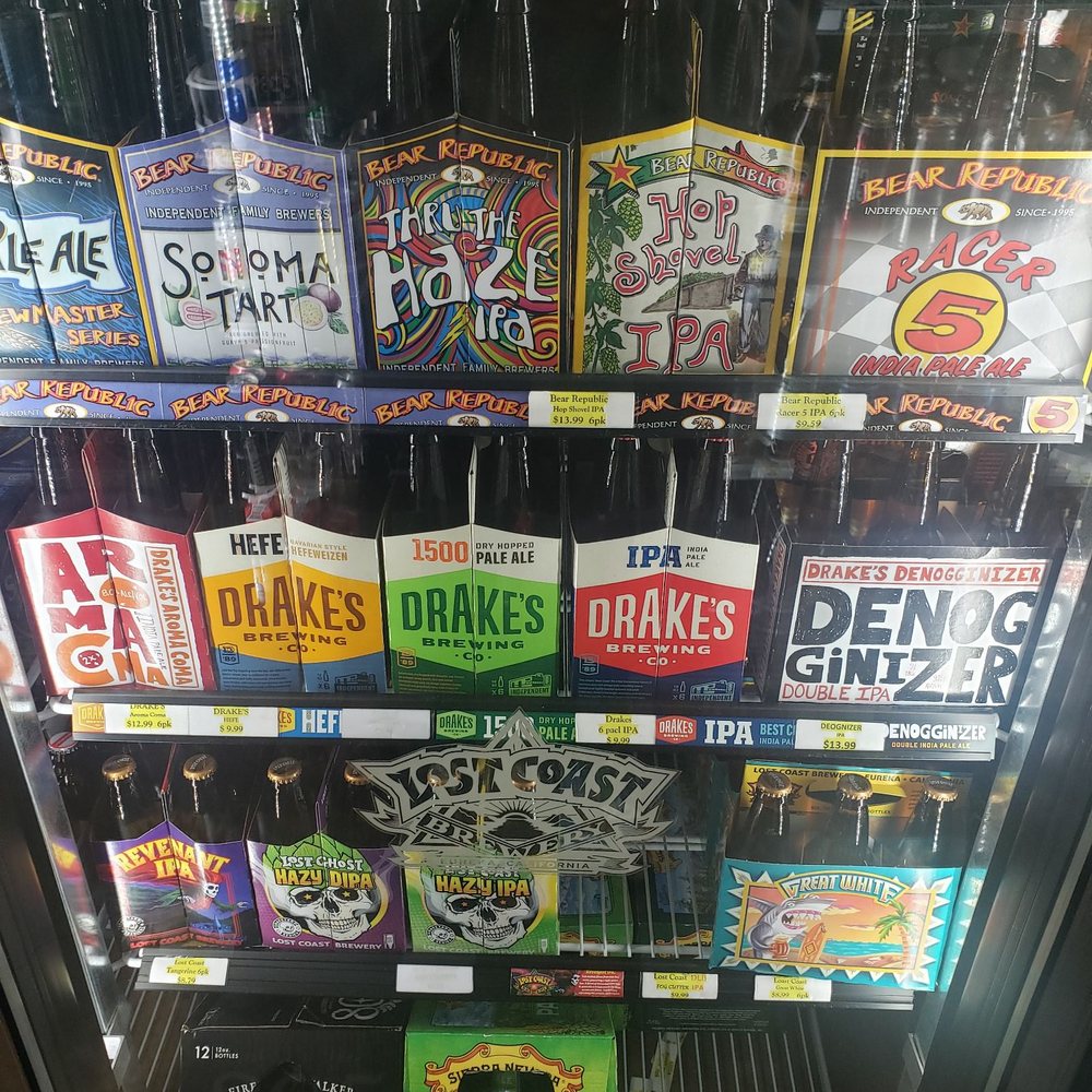 JJ's Liquor - a display of bottles of beer - Beer, Wine & Spirits Near Me - Hayward, California