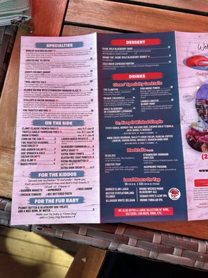 Menu photo 3 Claws Rockland, ME
