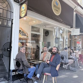 Telve Cafe - Enjoying a nice, hot  Turkish tea and watching the friends playing backgammon.. - Coffee & Tea Near Me - San Francisco, California