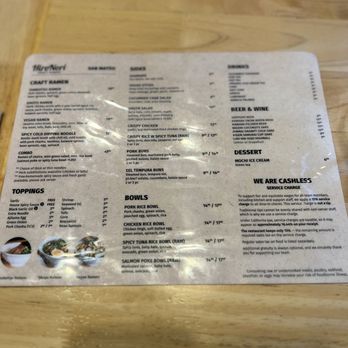 HiroNori Craft Ramen - Menu - Noodles Near Me - San Mateo, California