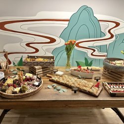 Shake Bars & Event Planning - Charcuterie board, mini spinach feta spanakopitas, Balinese style meatballs, caprese skewers, and grilled veggie platter