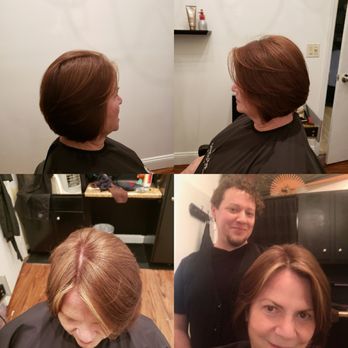 C Kennedy Studios - Grey coverage and accents with a fabulous cut. Easy to style and looks great for the busy gal. - Hair Stylists Near Me C Kennedy Studios - Grey coverage and accents with a fabulous cut. Easy to style and looks great for the busy gal. - Hair Stylists Near Me