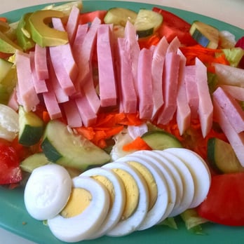 Nick's Burgers - "Chef's Salad" ... Lots of only the Freshest Lettuce, Meats, Etc - Burgers Near Me - Redlands, California