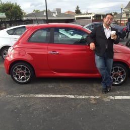Me and my new Fiat 500 Sport, thanks Nick!