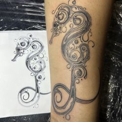 Beverly Hills Tattoos - Seahorse