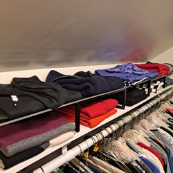 TAP Plastics - Acrylic shelf separates sweaters in tight area