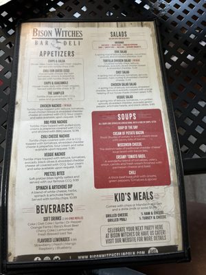 Menu photo 2 Bison Witches Bar & Deli Lincoln, NE Menu photo 2 Bison Witches Bar & Deli Lincoln, NE