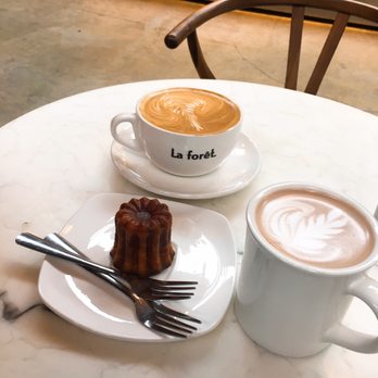 La Forêt - Canlele (dont bother wasting your money) and latte, hot chocolate - Coffee & Tea Near Me - Burnaby, British Columbia La Forêt - Canlele (dont bother wasting your money) and latte, hot chocolate - Coffee & Tea Near Me - Burnaby, British Columbia