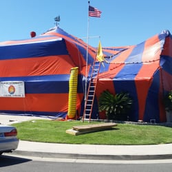 Newport Exterminating - My dad's house under a Newport tent