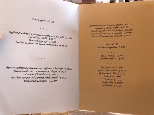 Menu photo 2 Antico Ristorante Fossati Canonica, MB Menu photo 2 Antico Ristorante Fossati Canonica, MB