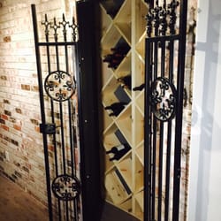 Unique Ornate Iron Gates and Doors - Wine closet gate