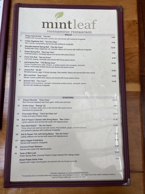 Menu photo 6 Mint Leaf Vietnamese Restaurant Berkeley, CA Menu photo 6 Mint Leaf Vietnamese Restaurant Berkeley, CA