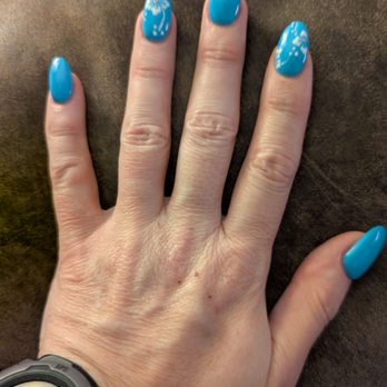 Seminole Nails - Full set of sculpted nails with hand painted hibiscus flowers. - Hair Salons Near Me - Seminole, Florida Seminole Nails - Full set of sculpted nails with hand painted hibiscus flowers. - Hair Salons Near Me - Seminole, Florida