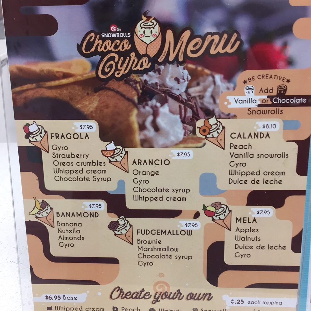 Snowrolls - Ice Cream & Frozen Yogurt Near Me - Tampa, Florida Snowrolls - Ice Cream & Frozen Yogurt Near Me - Tampa, Florida