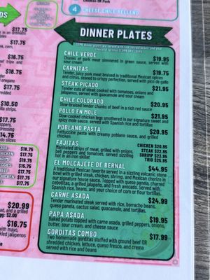 Menu photo 8 La Peña Mexican Grill Temecula, CA