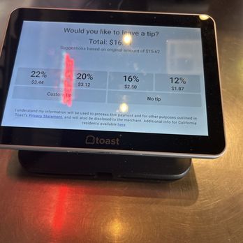 Moonie's Burger House - Anderson Mill - The infamous tip screen - Burgers Near Me - Austin, Texas