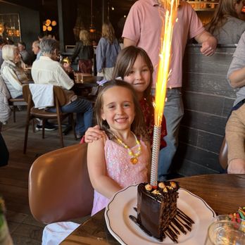 Sophia Steak - Wilmette - Isabella and friend  Chocolate Cake - Salad Near Me - Wilmette, Illinois
