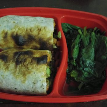 Muscle Maker Grill - The veggie wrap was delicious, as was the spinach - New American Near Me - Bronx, New York