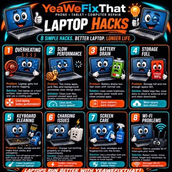 YeaWeFixThat - Laptop quick tips to running smoothly - Mobile Phone Repair Near Me - Davie, Florida YeaWeFixThat - Laptop quick tips to running smoothly - Mobile Phone Repair Near Me - Davie, Florida