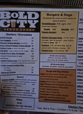 Menu photo 2 Bold City Brewery Jacksonville, FL Menu photo 2 Bold City Brewery Jacksonville, FL