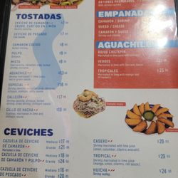 Mariscos El Cachetes - Menu