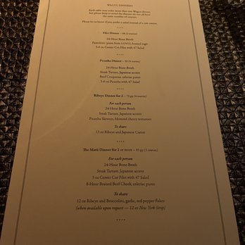 Matu - Menu - Steakhouses Near Me - Beverly Hills, California
