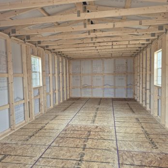 Community Metal - Inside a 12x28 Gable mini barn - Siding Near Me - Debert, Nova Scotia Community Metal - Inside a 12x28 Gable mini barn - Siding Near Me - Debert, Nova Scotia