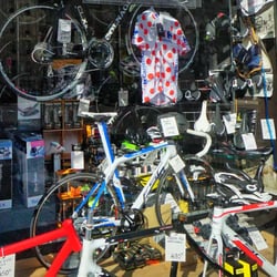 Cycles Laurent - The Amazing Front Window of Cycles Laurant (Dan Wyman photo)