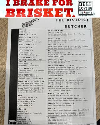 Menu photo 2 The District Butcher Weatherford, TX Menu photo 2 The District Butcher Weatherford, TX