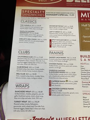 Menu photo 2 Jason's Deli Albuquerque, NM