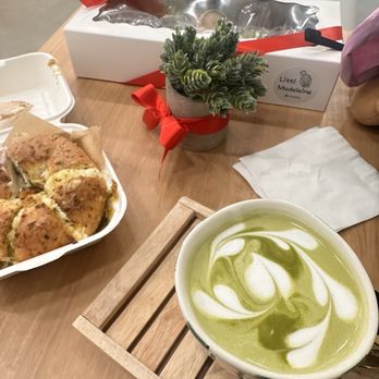 Littl Madeleine - Garlic cream bagel and matcha latte :) - Coffee & Tea Near Me - Charlotte, North Carolina Littl Madeleine - Garlic cream bagel and matcha latte :) - Coffee & Tea Near Me - Charlotte, North Carolina